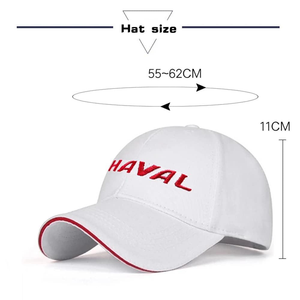 Haval Hat Jolion Baseball Cap - Embroidered Premium - White Haval Hat Jolion Baseball Cap - Embroidered Premium - White