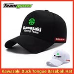 Kawasaki Baseball Cap Motorcycle Racing Duck Tongue Hat 3 Kawasaki Baseball Cap Motorcycle Racing Duck Tongue Hat