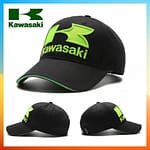 Kawasaki Hat Embroidered Baseball Cap No 01 Fast Racing Supreme Black 2 Kawasaki Hat Embroidered Baseball Cap Racing Premium Black