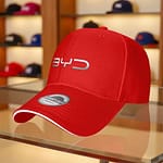 BYD Baseball Cap BYD Logo Hat No 01 Premium Quality Limited Edition 3 BYD Hat Red Color