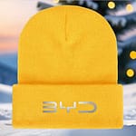 BYD Beanie Hat Premium Luxe Edition 4 byd beanie hat premium luxe edition bright yellow