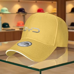 BYD Baseball Cap BYD Logo Hat No 01 Premium Quality Limited Edition 8 BYD Hat Yellow Color