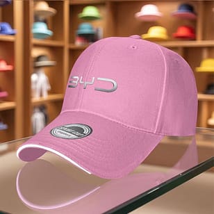 BYD Baseball Cap BYD Logo Hat No 01 Premium Quality Limited Edition 2 BYD Hat Pink Color