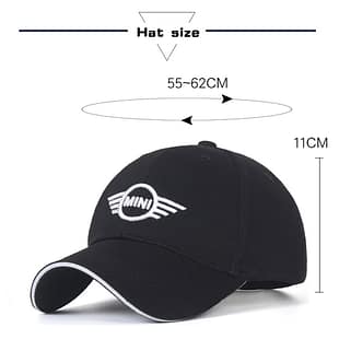 Exclusive Mini Cooper Hat Pristine White - Limited Edition 3 Mini Cooper Cap 2022 Cotton Embroidery Adjustable Black Premium Look Details 04