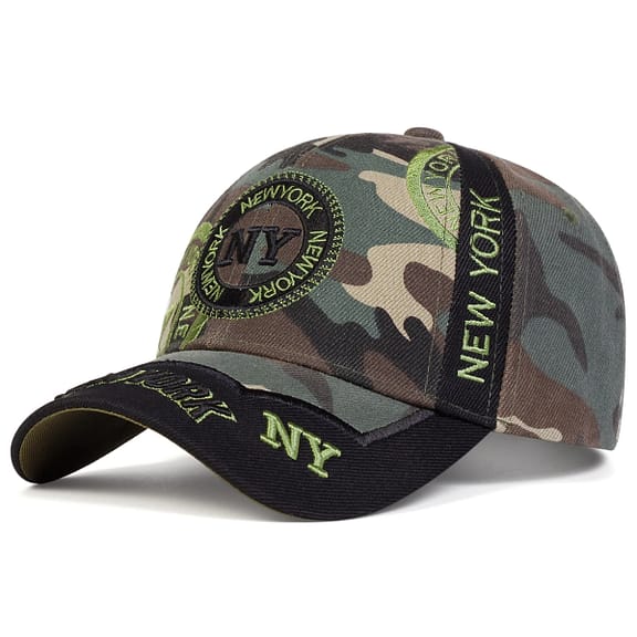 new york baseball cap camouflage