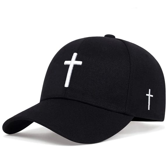 Christian Cross Hat Embroidered Cotton Baseball Cap 11 Christian Cross Hat Embroidered Cotton Baseball Cap
