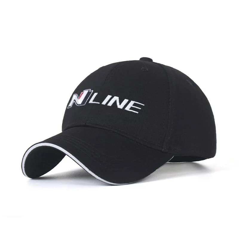Home 15 Hyundai N Line Logo Baseball Cap - Black Color