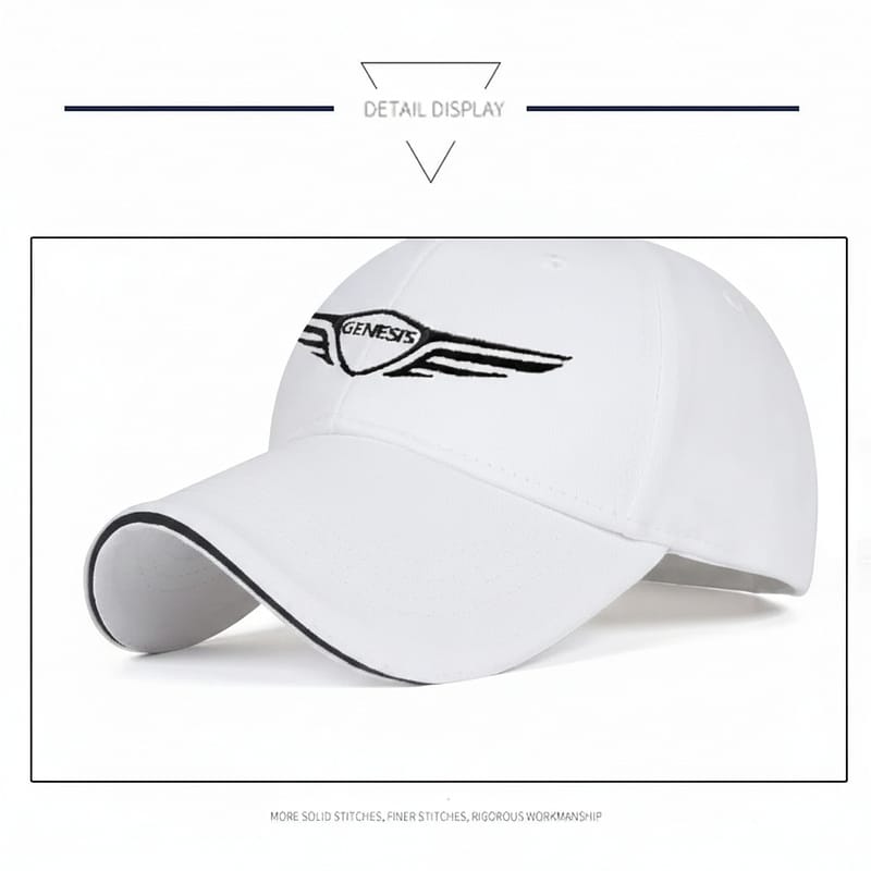 GENESIS Baseball Cap - Exclusive GENESIS Hat in White Colour