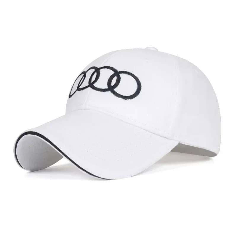 Home 62 audi embroidered baseball cap white front view