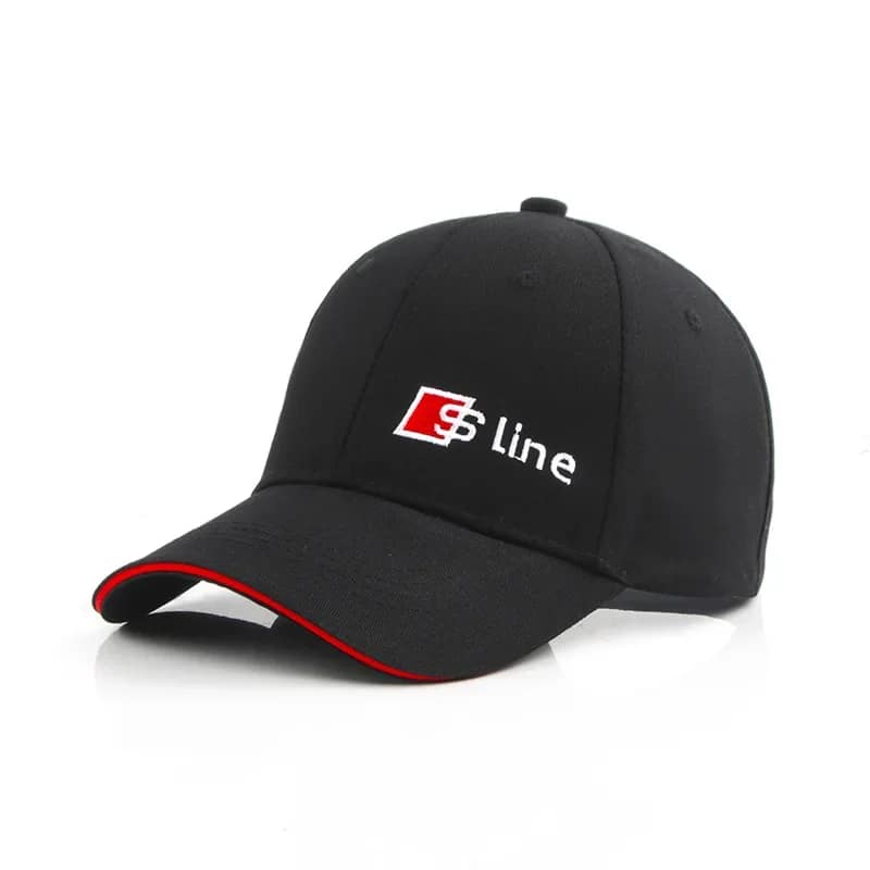 Home 60 audi s line baseball cap black color front view