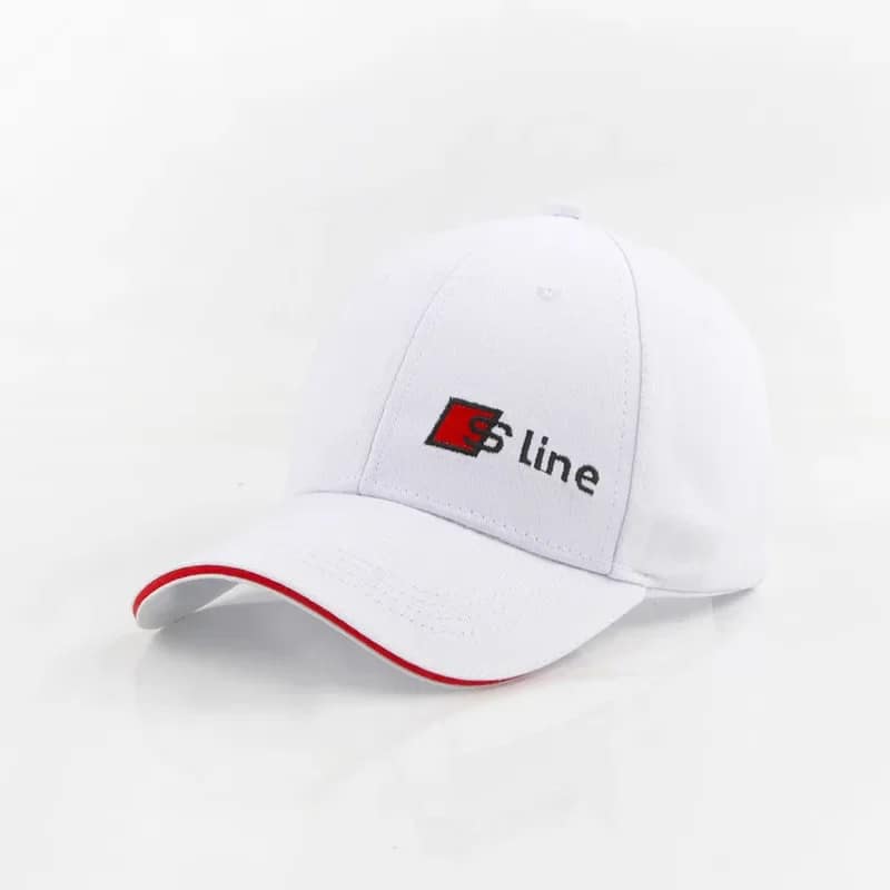 Home 61 audi s line baseball cap white color front view
