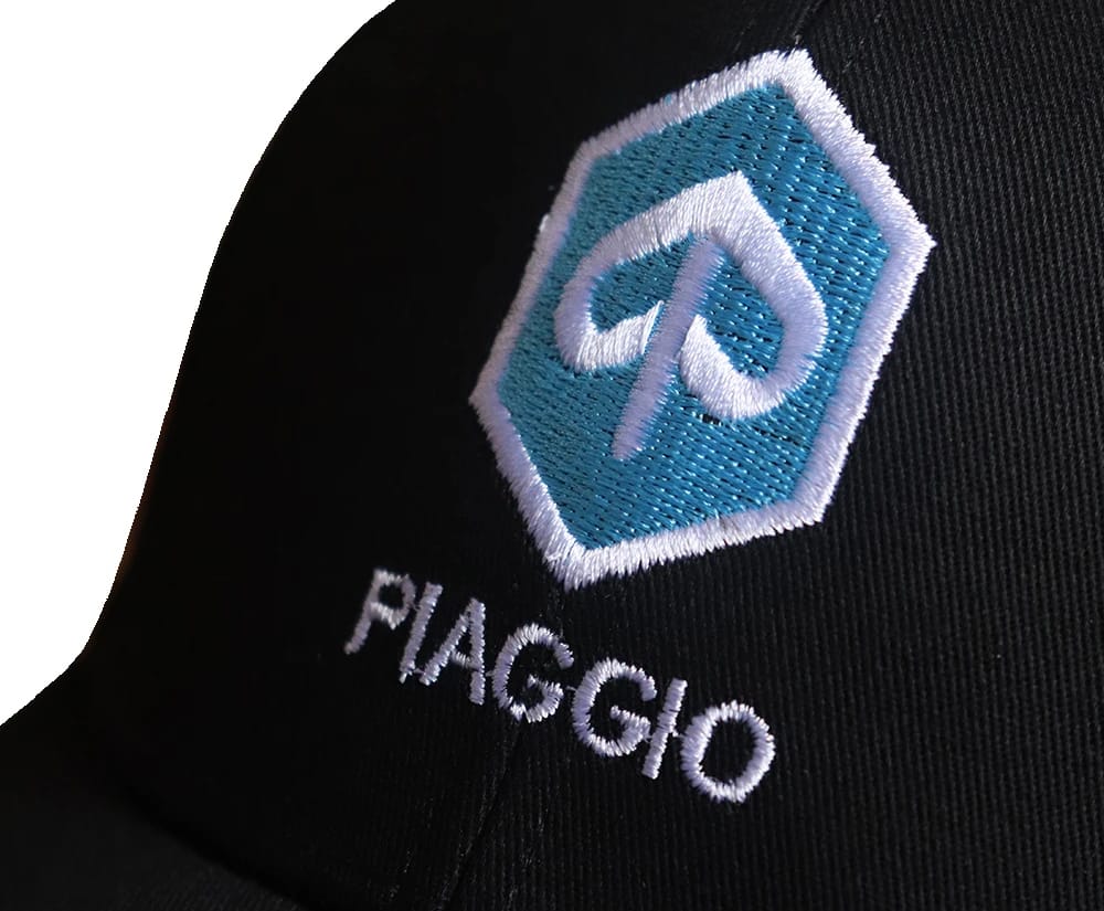 Piaggio Car Baseball Cap Cotton Embroidery Adjustable Premium - Black Color