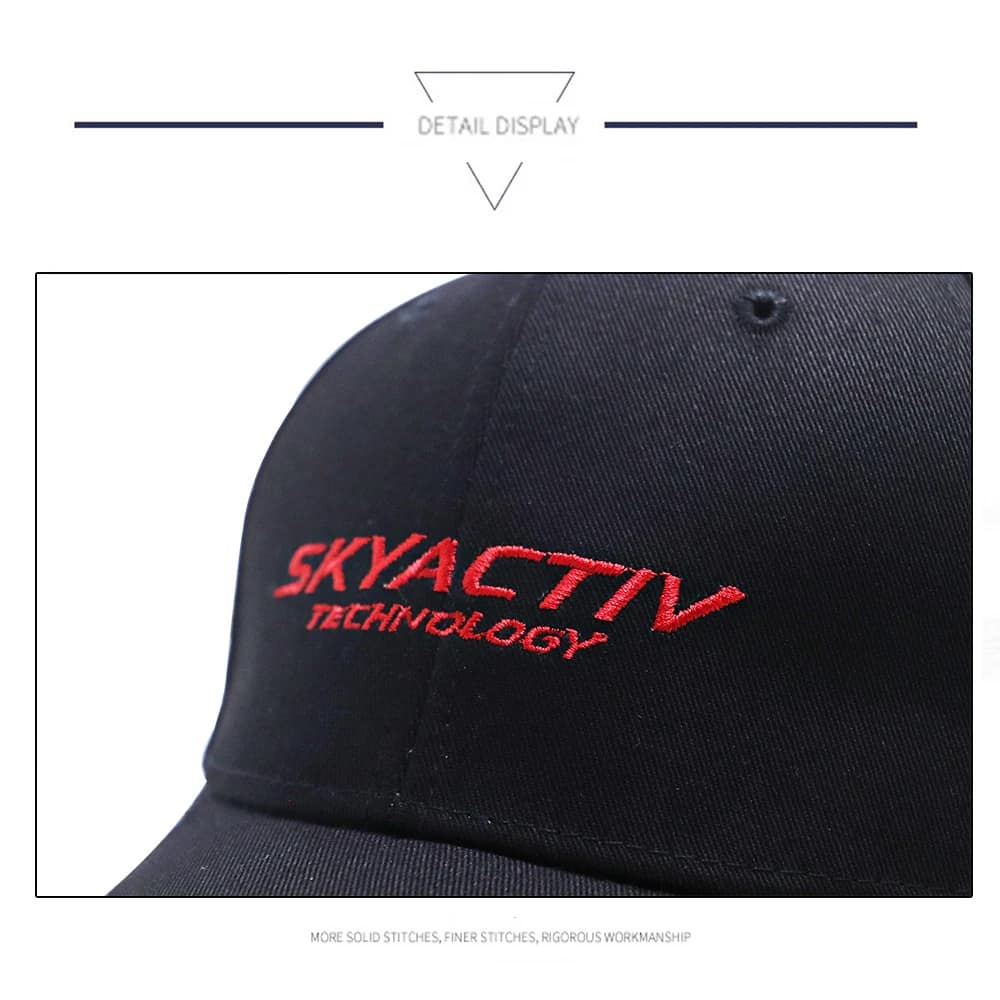 Mazda Hat Skyactiv Baseball Cap Car Hat for Mazda Black Color - Black Color