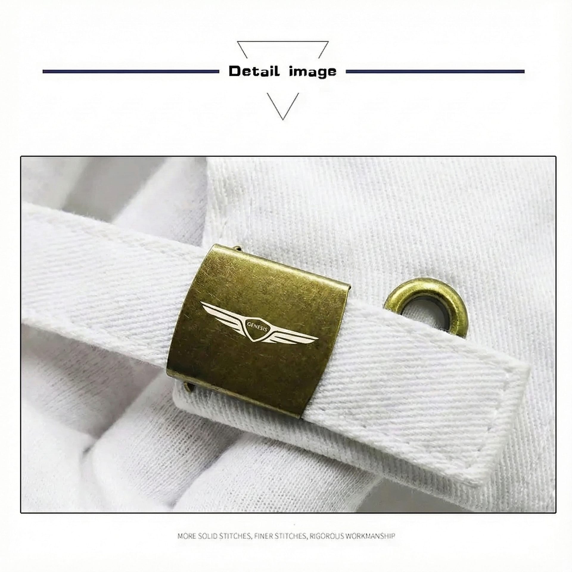 GENESIS Hat White Colour Premium Embroidery