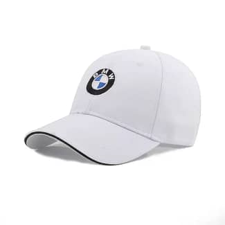 BMW Baseball Cap BMW Logo Hat Embroidered - White Color