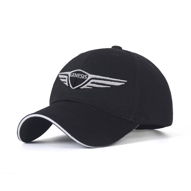 GENESIS Baseball Cap Cotton Embroidery Adjustable Premium Look - Black Color