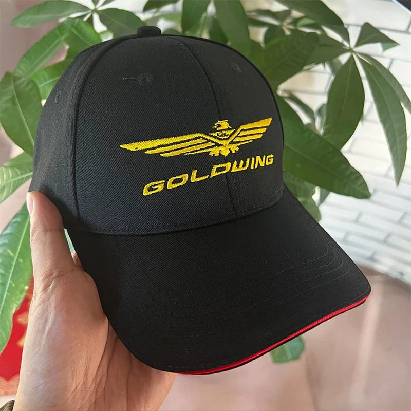 Honda Gold Wing Cap- Embroidered Baseball Cap GL1800, 1500, 1200 - Black