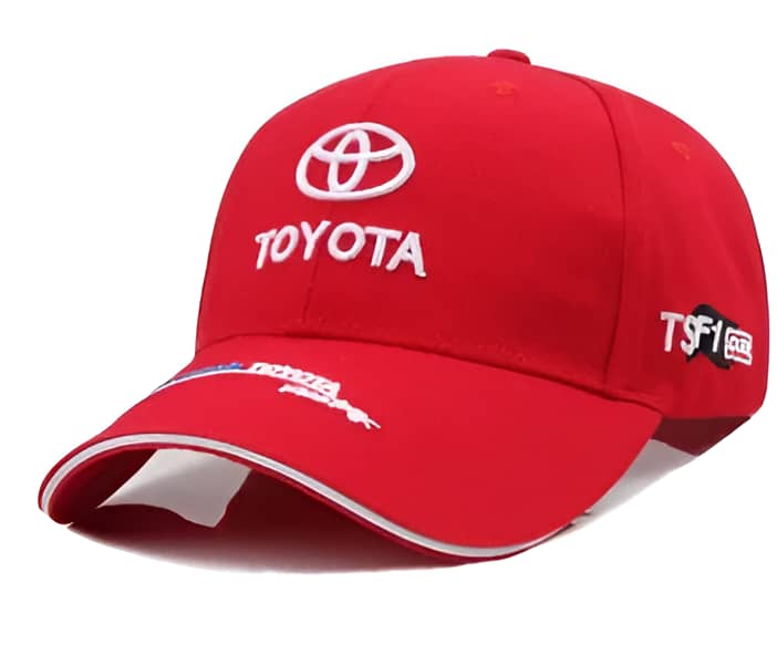 Toyota Baseball Cap Motor Sport Hat - Red Color