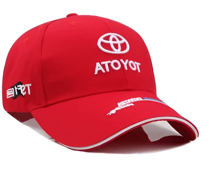Toyota Baseball Cap Motor Sport Hat - Red Color