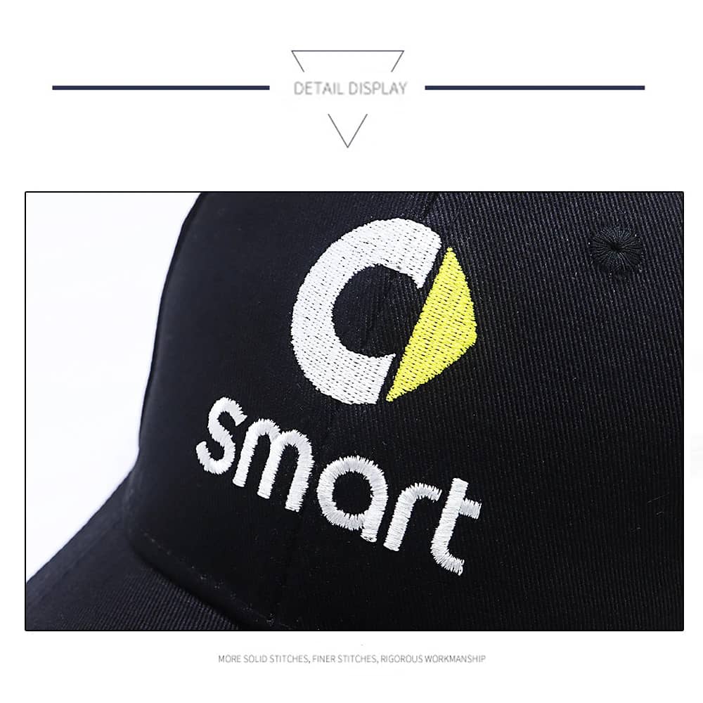 Smart Hat Mercedes Benz Baseball Cap Premium Black Color - Black Color