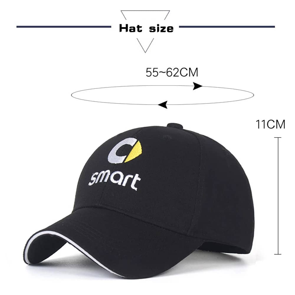 Smart Hat Mercedes Benz Baseball Cap Premium Black Color - Black Color
